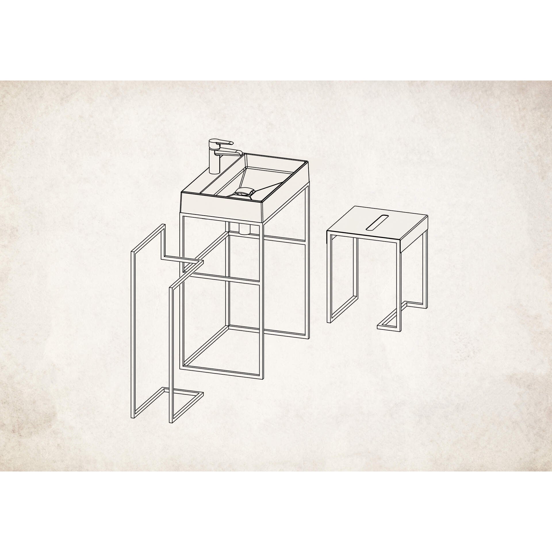 Taboret - stolik łazienkowy Deante Mokko ADM_N51T 3