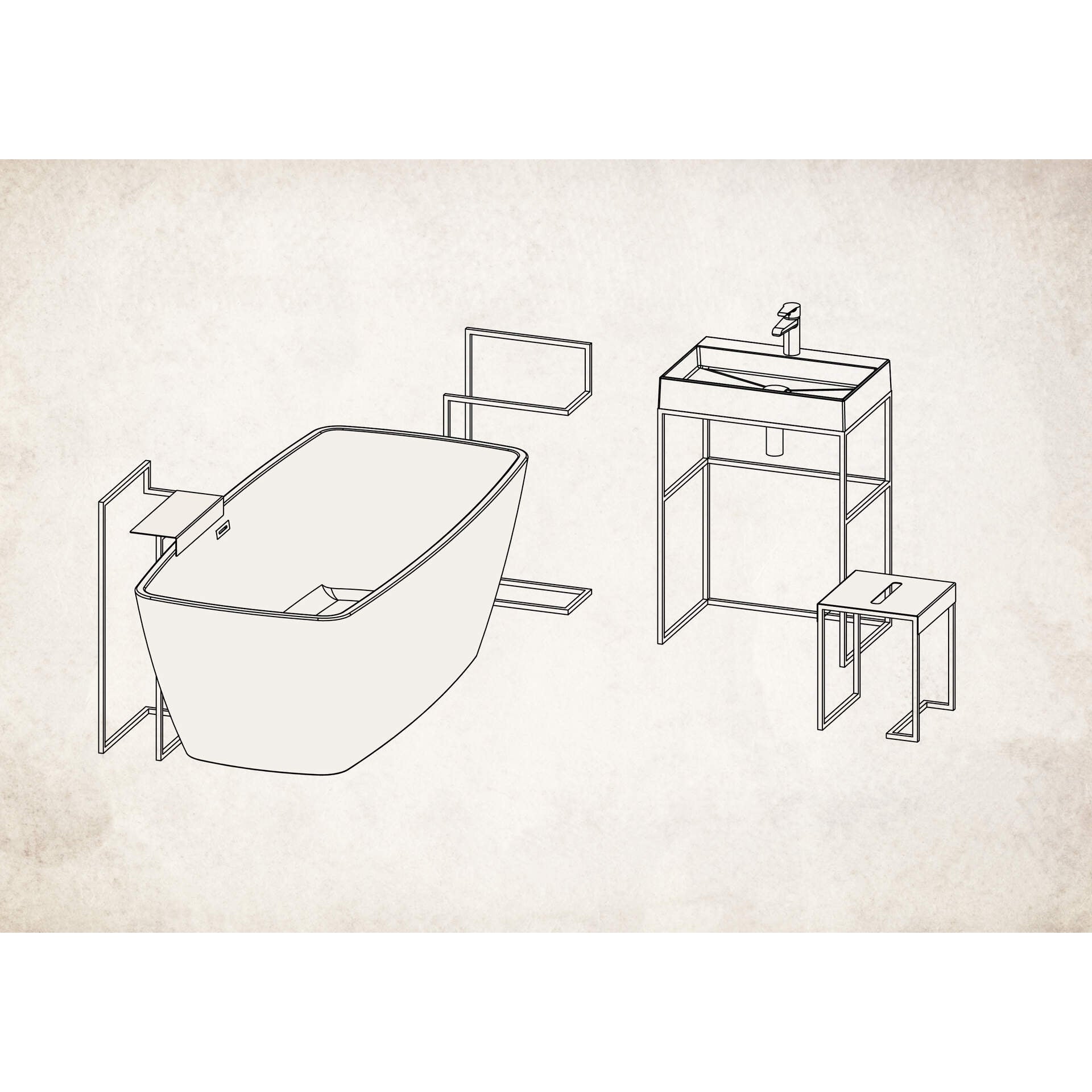 Taboret - stolik łazienkowy Deante Mokko ADM_N51T 5