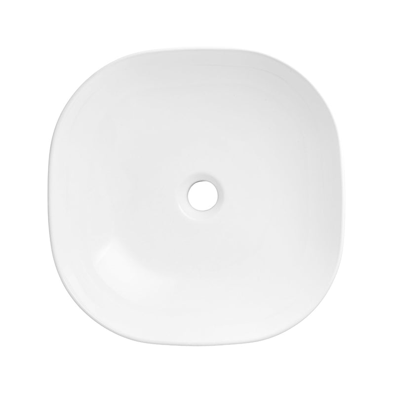 Wolnostojąca umywalka nablatowa Corsan 649995 kwadratowa biała 42 x 42 x 14,5 cm - Frapeti