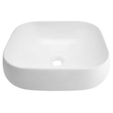 Wolnostojąca umywalka nablatowa Corsan 649933 prostokątna biała 45 x 41 x 14,5 cm - Frapeti
