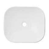Wolnostojąca umywalka nablatowa Corsan 649933 prostokątna biała 45 x 41 x 14,5 cm - Frapeti