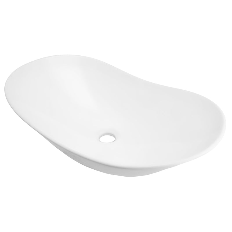 Wolnostojąca umywalka nablatowa Corsan 649964 prostokątna biała 62,5 x 35 x 16,5 cm - Frapeti