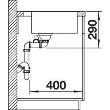 Zlewozmywak BLANCO Andano 340/180-IF/A z korkiem automatycznym