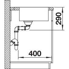 Zlewozmywak BLANCO Andano 340/340-IF/A z korkiem automatycznym