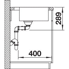 Zlewozmywak BLANCO Andano 400/400-IF/A z korkiem automatycznym