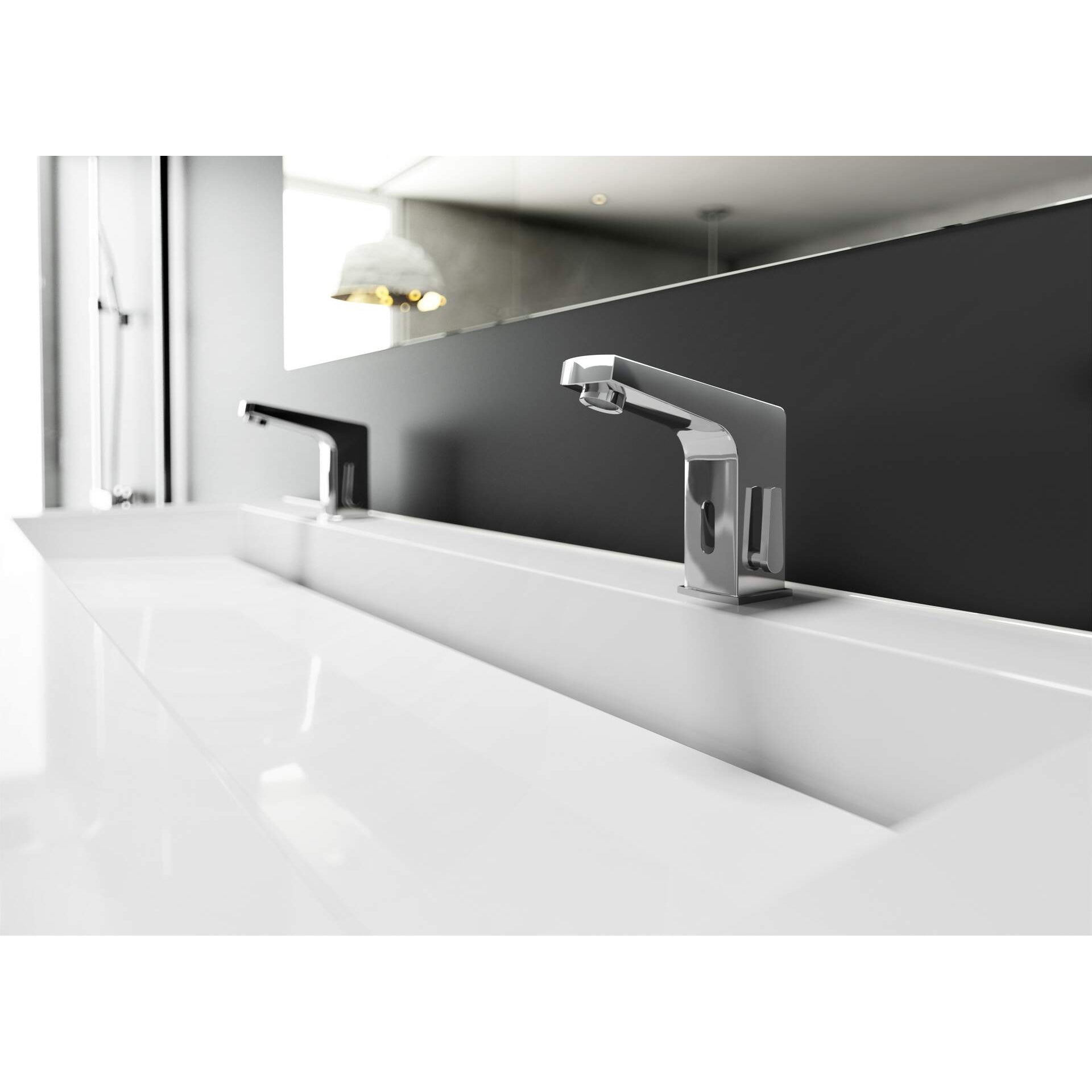 Bateria umywalkowa bezdotykowa z regulacją temperatury - 230/6V Deante Sensor BCH_029V 3