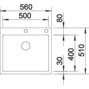 Zlewozmywak BLANCO Claron 500-IF/A z korkiem automatycznym