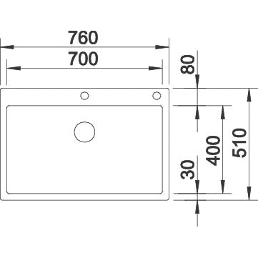 Zlewozmywak BLANCO Claron 700-IF/A z korkiem automatycznym