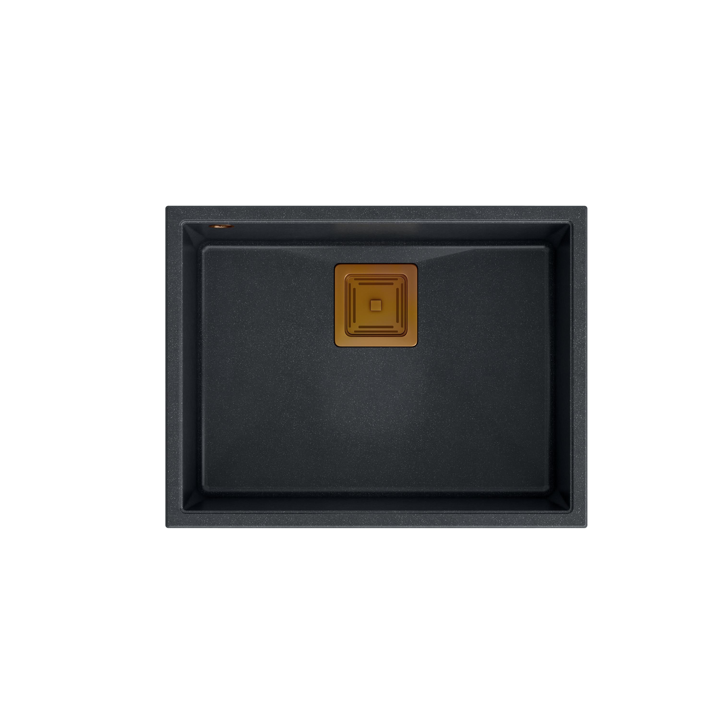 Zlewozmywak granitowy Quadron DAVID 50 GraniteQ black diamond - czarny