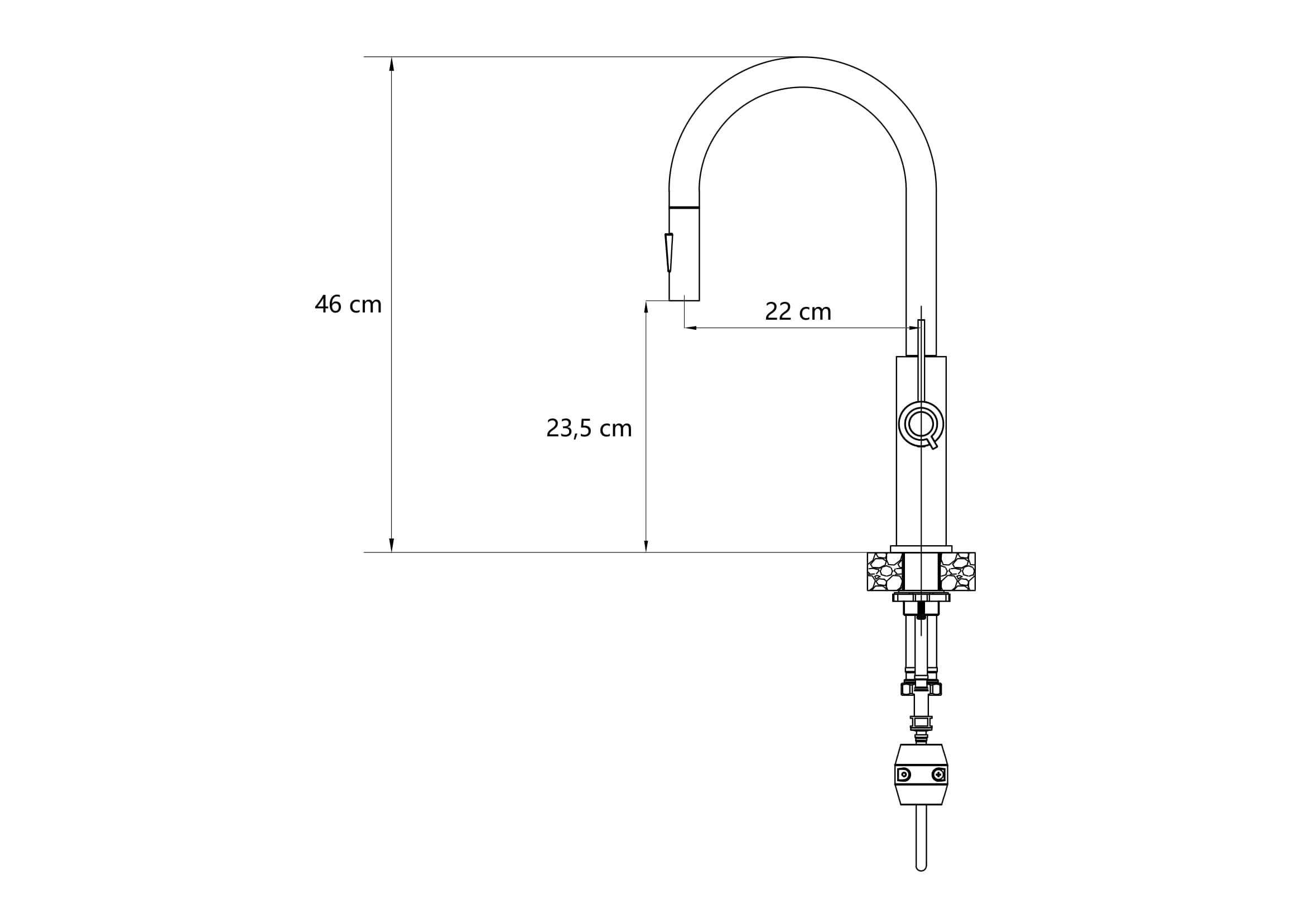 Bateria kuchenna Quadron JENNIFER Q LINE SLIM SteelQ stal szczotkowana