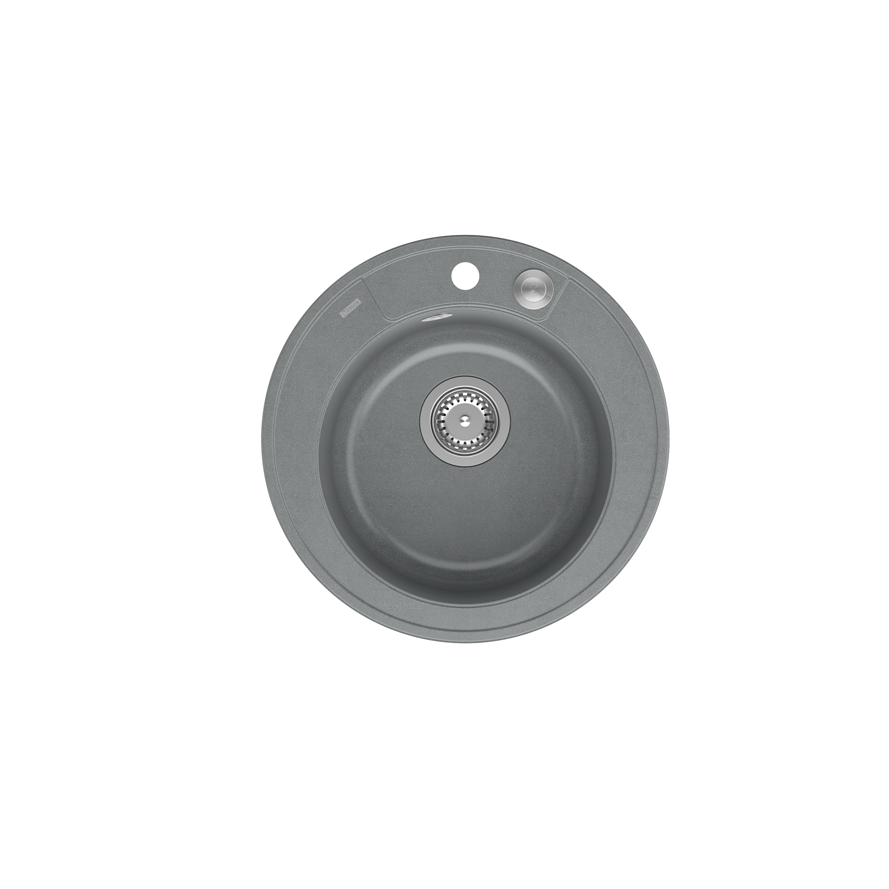 Zlewozmywak granitowy Quadron MORGAN 210 GraniteQ silver stone z Push To Open - szary