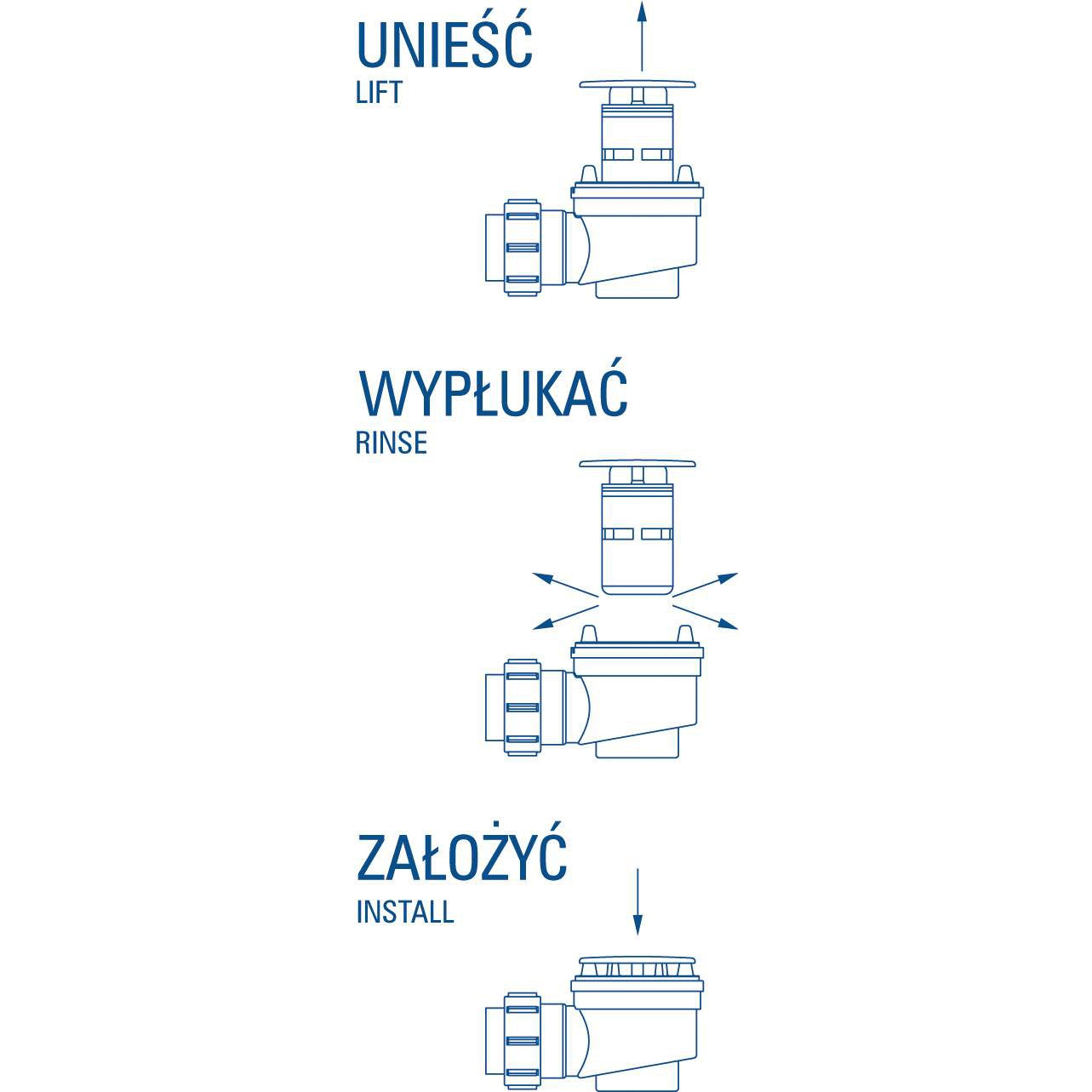 Syfon do brodzika czyszczony od góry Deante Easy-Clean NHC_025C 3