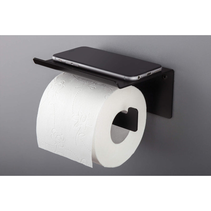 Uchwyt na papier toaletowy ścienny - z półką Deante Mokko ADM_N221 6