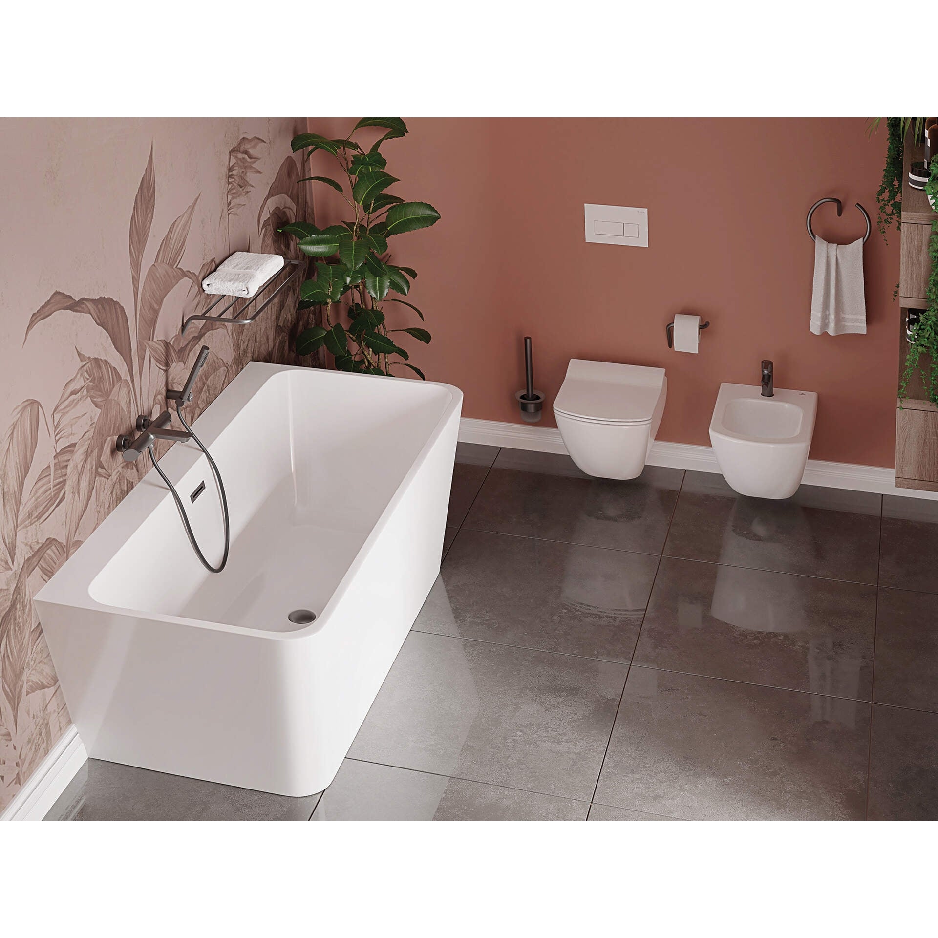 Szczotka WC wisząca Deante Silia ADI_D711 2