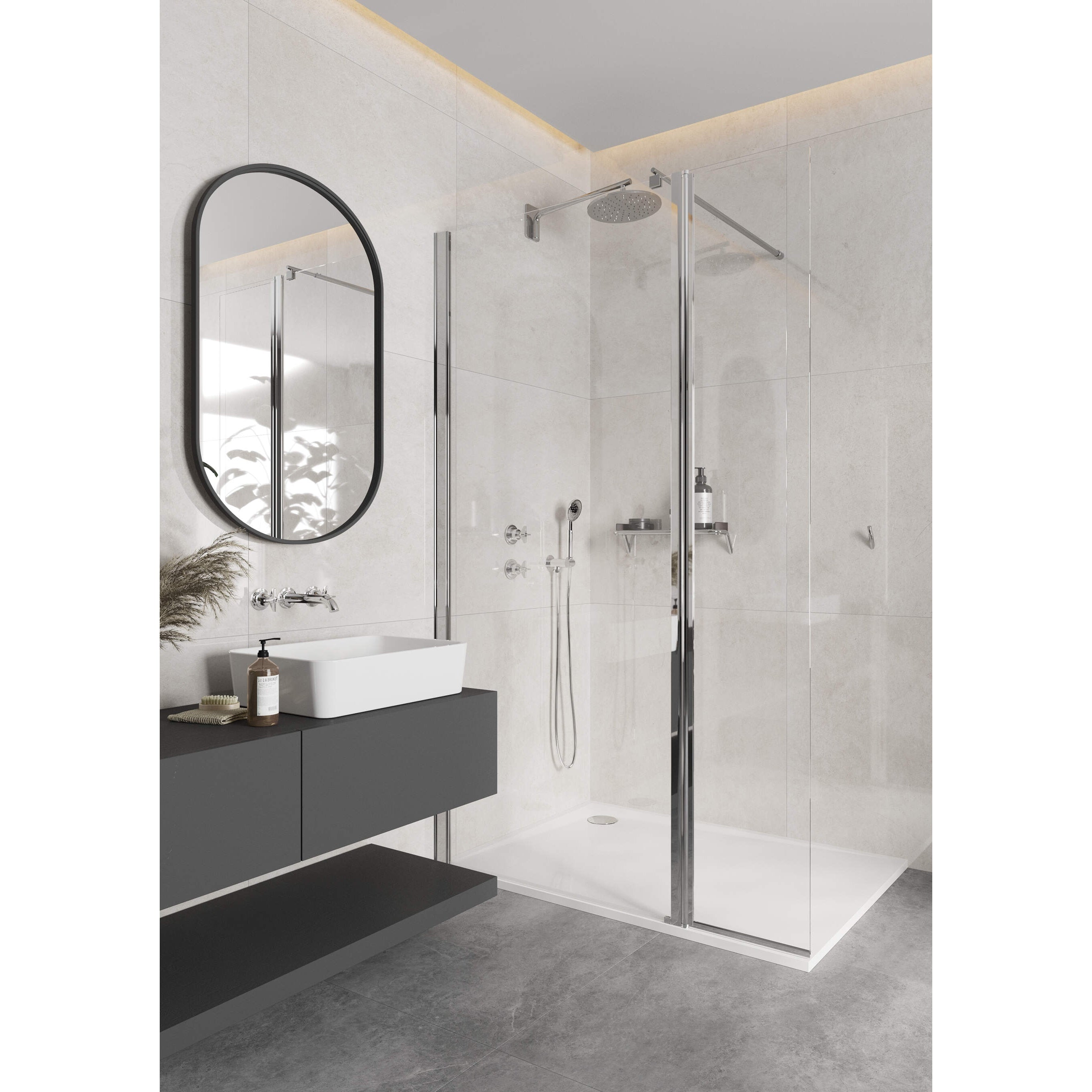 Ścianka prysznicowa / walk-in systemu Kerria Plus 80 cm Deante Kerria Plus KTS_038P 6