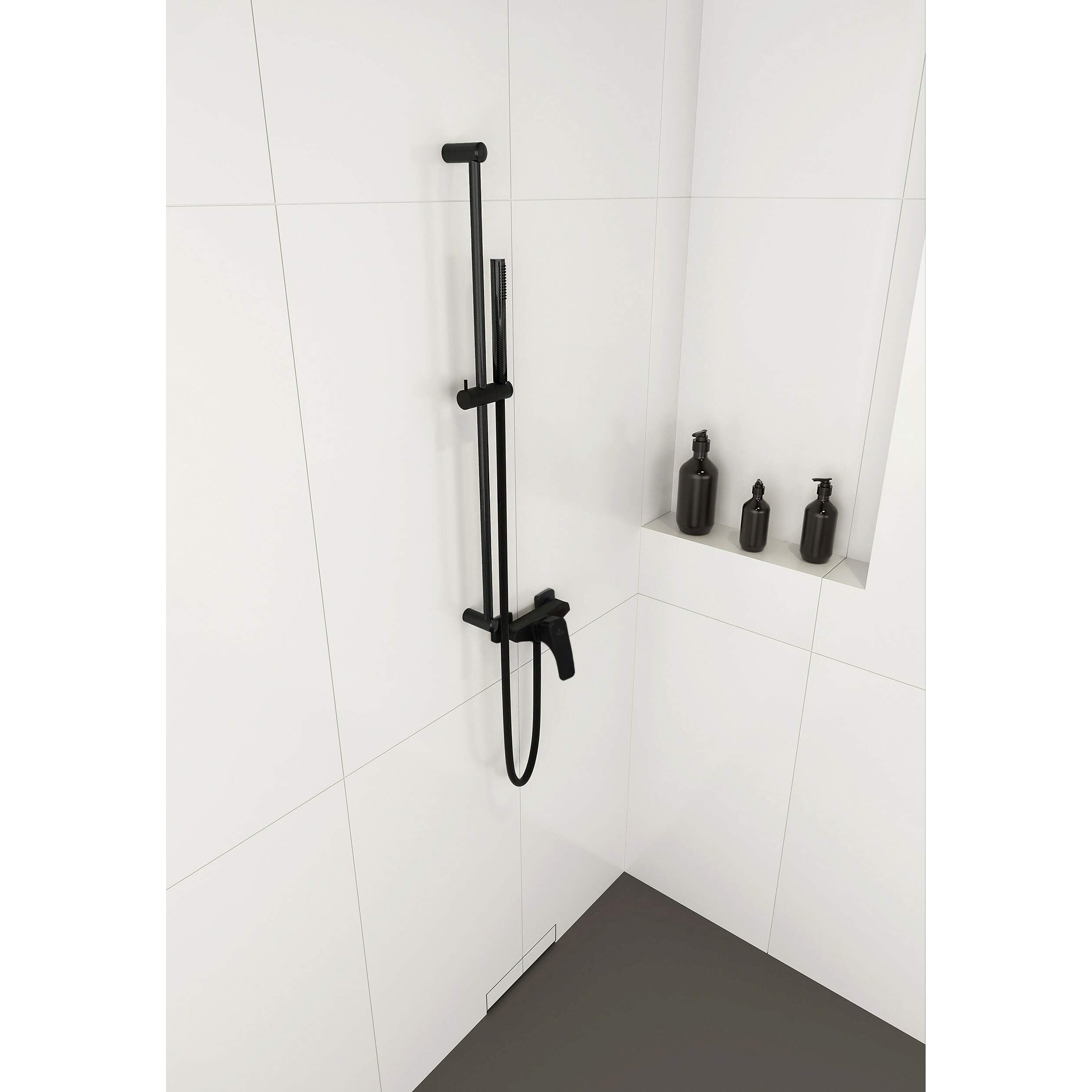 Bateria prysznicowa ścienna Deante Hiacynt BQH_N40M 5