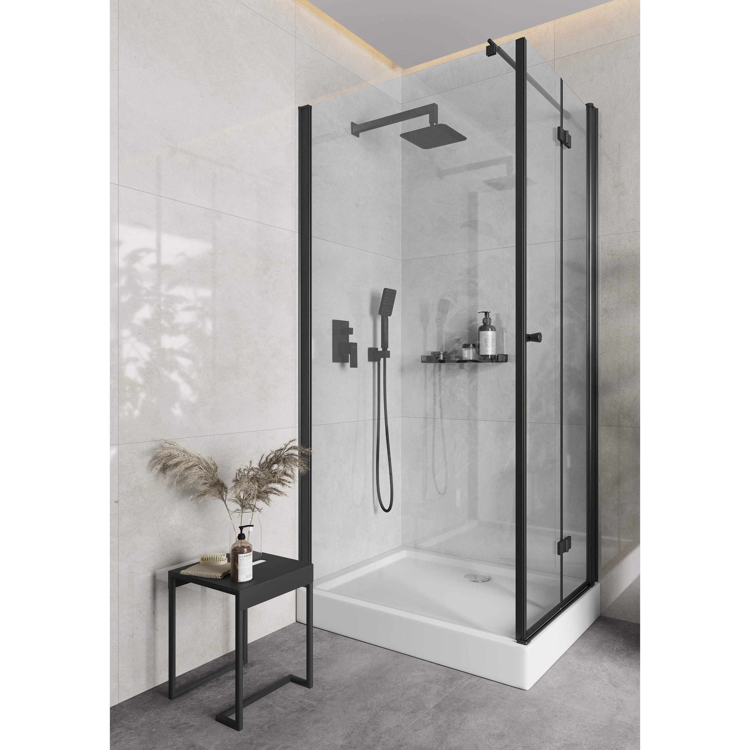 Drzwi prysznicowe systemu Kerria Plus 80 cm - składane Deante Kerria Plus KTSXN42P 14
