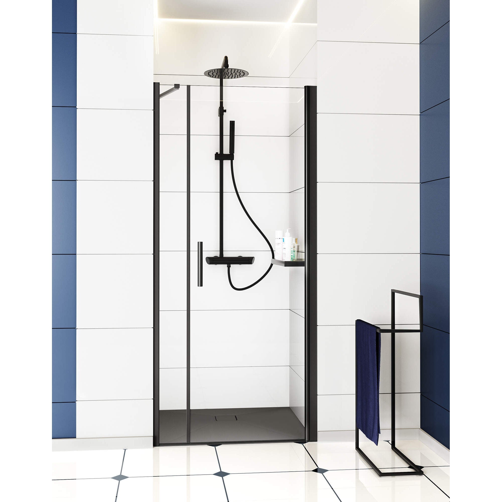 Brodzik granitowy kwadratowy 90x90 cm Deante Correo KQR_T41B 5