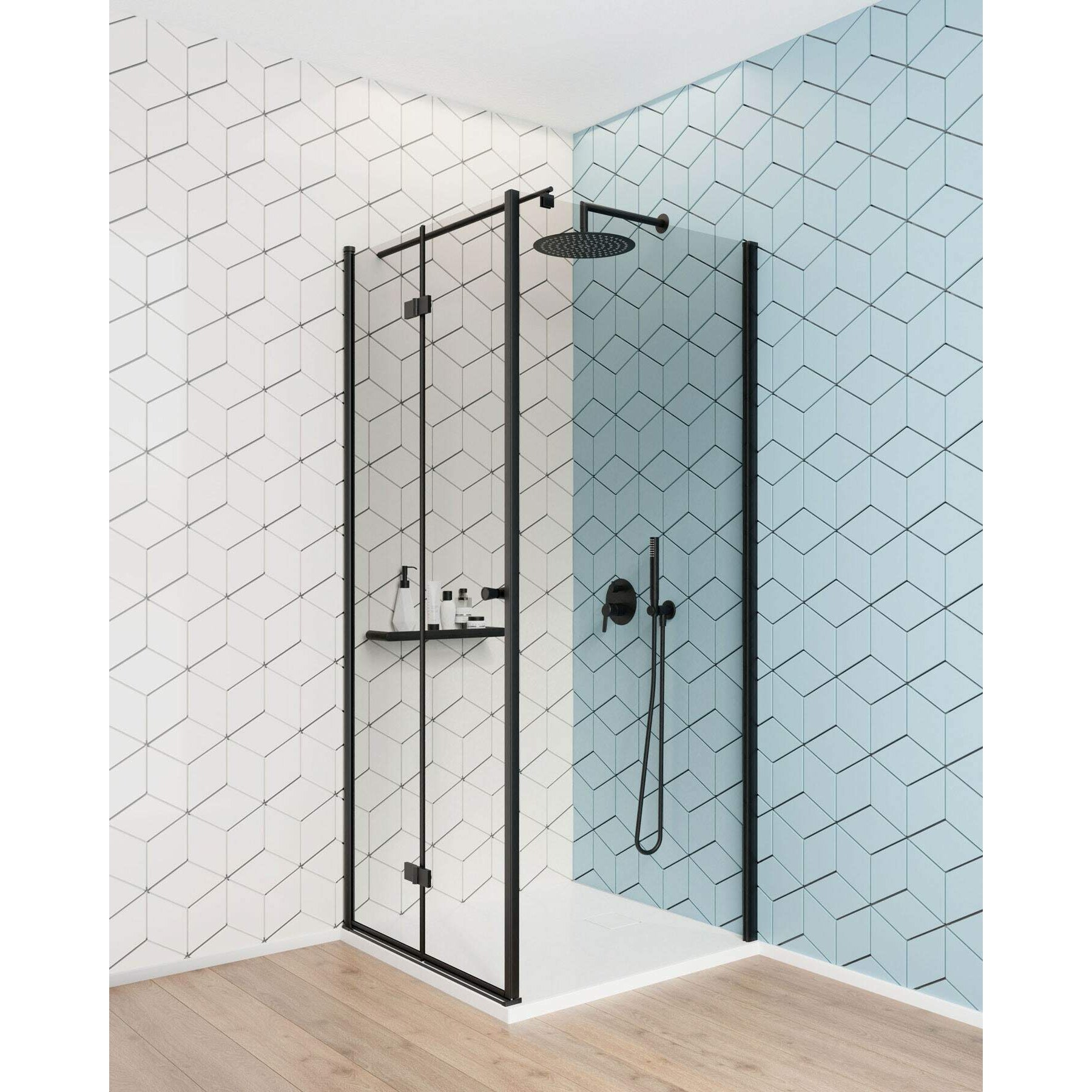 Drzwi prysznicowe systemu Kerria Plus 80 cm - składane Deante Kerria Plus KTSXN42P 3