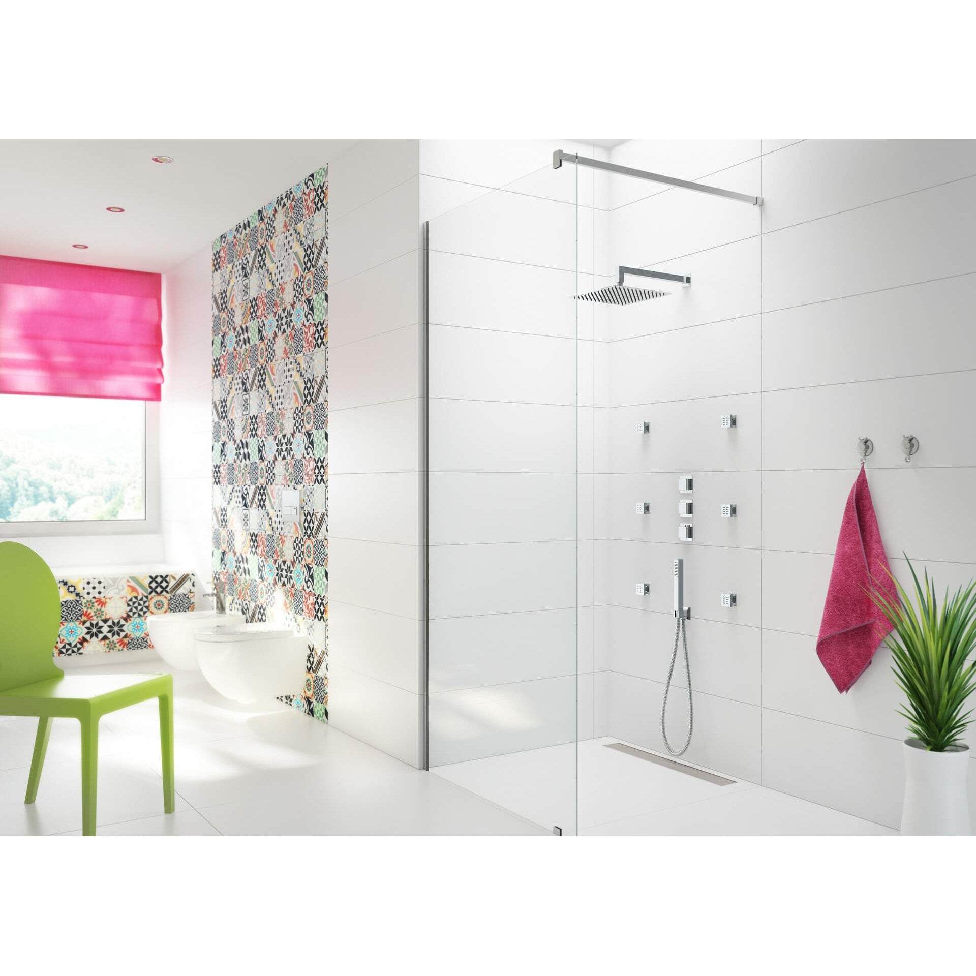 Kabina prysznicowa walk-in 110 cm Deante Abelia KTA_032P 12