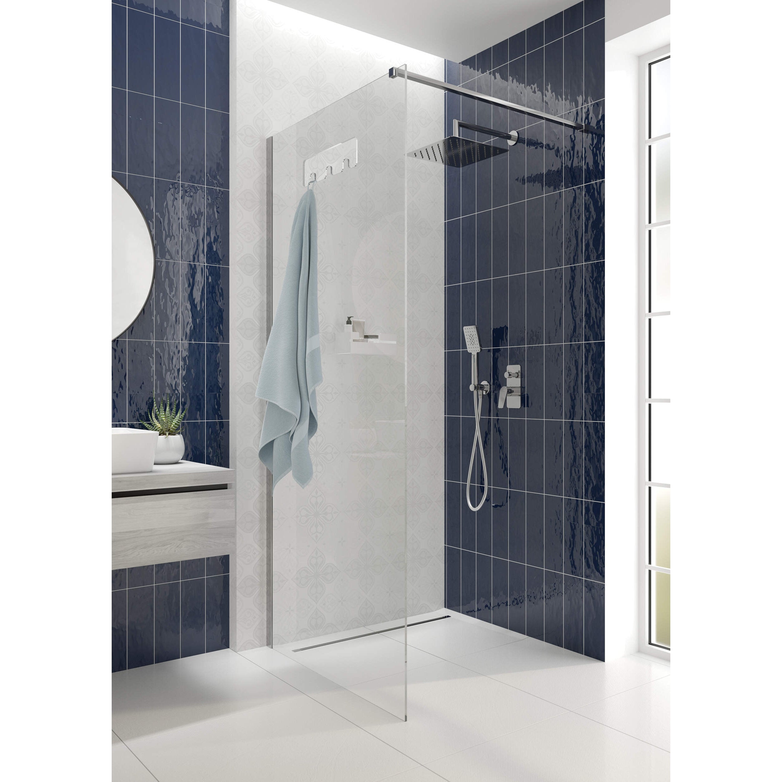 Kabina prysznicowa walk-in 100 cm Deante Mokko KQM_030P 4