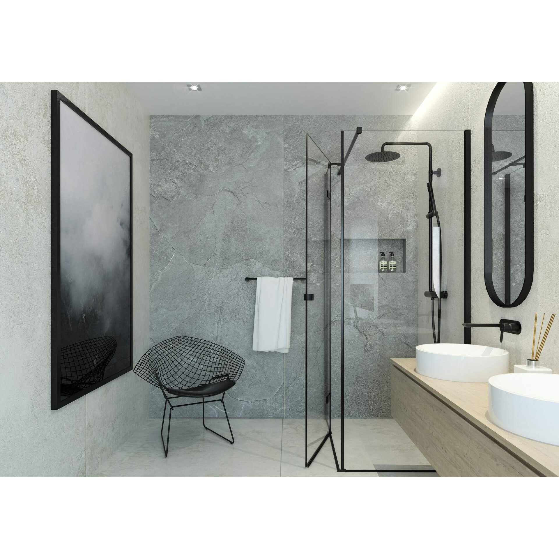Odpływ liniowy podłogowy 100 cm - ruszt pod płytki Deante KOS_010A 8
