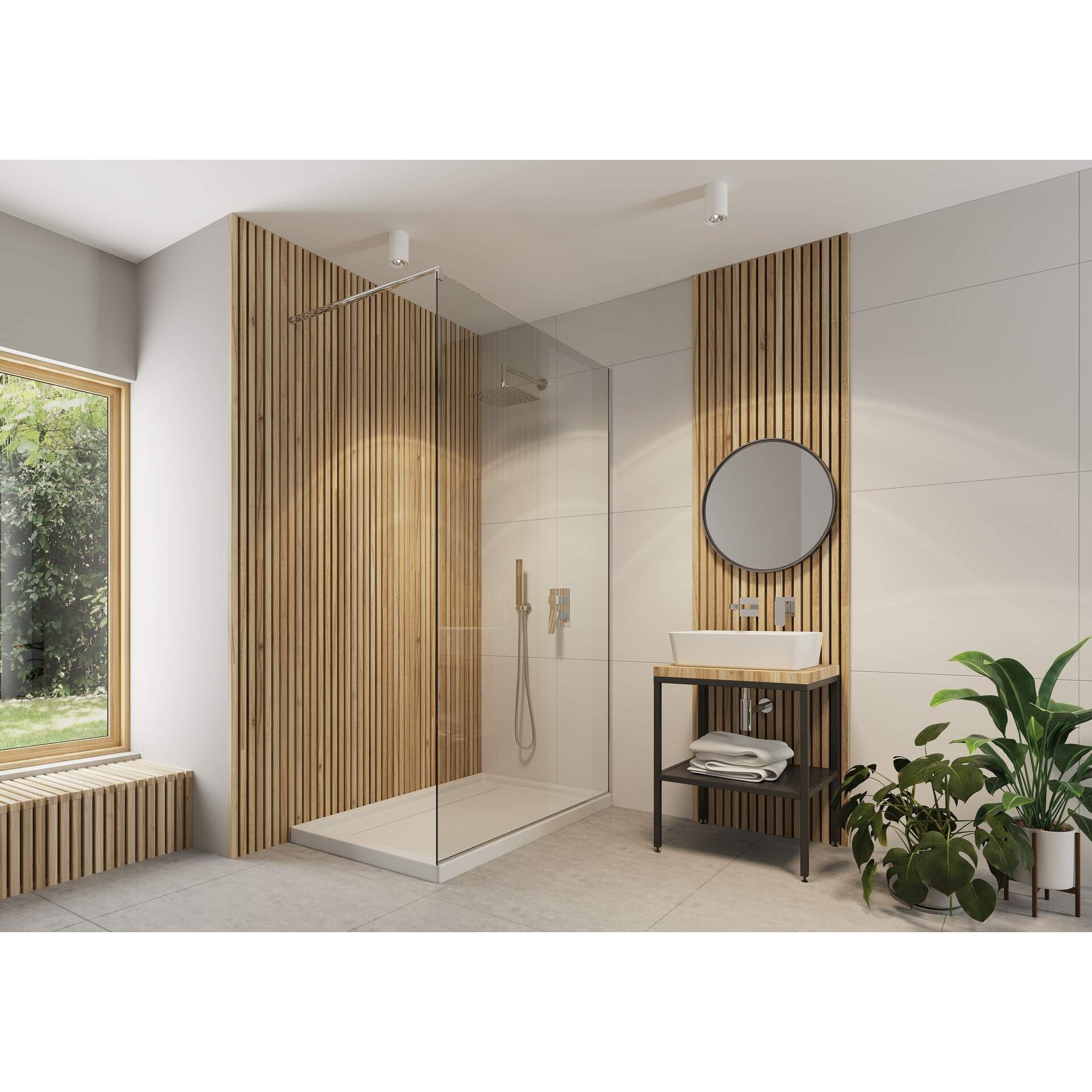 Kabina prysznicowa walk-in 110 cm Deante Abelia KTA_032P 10