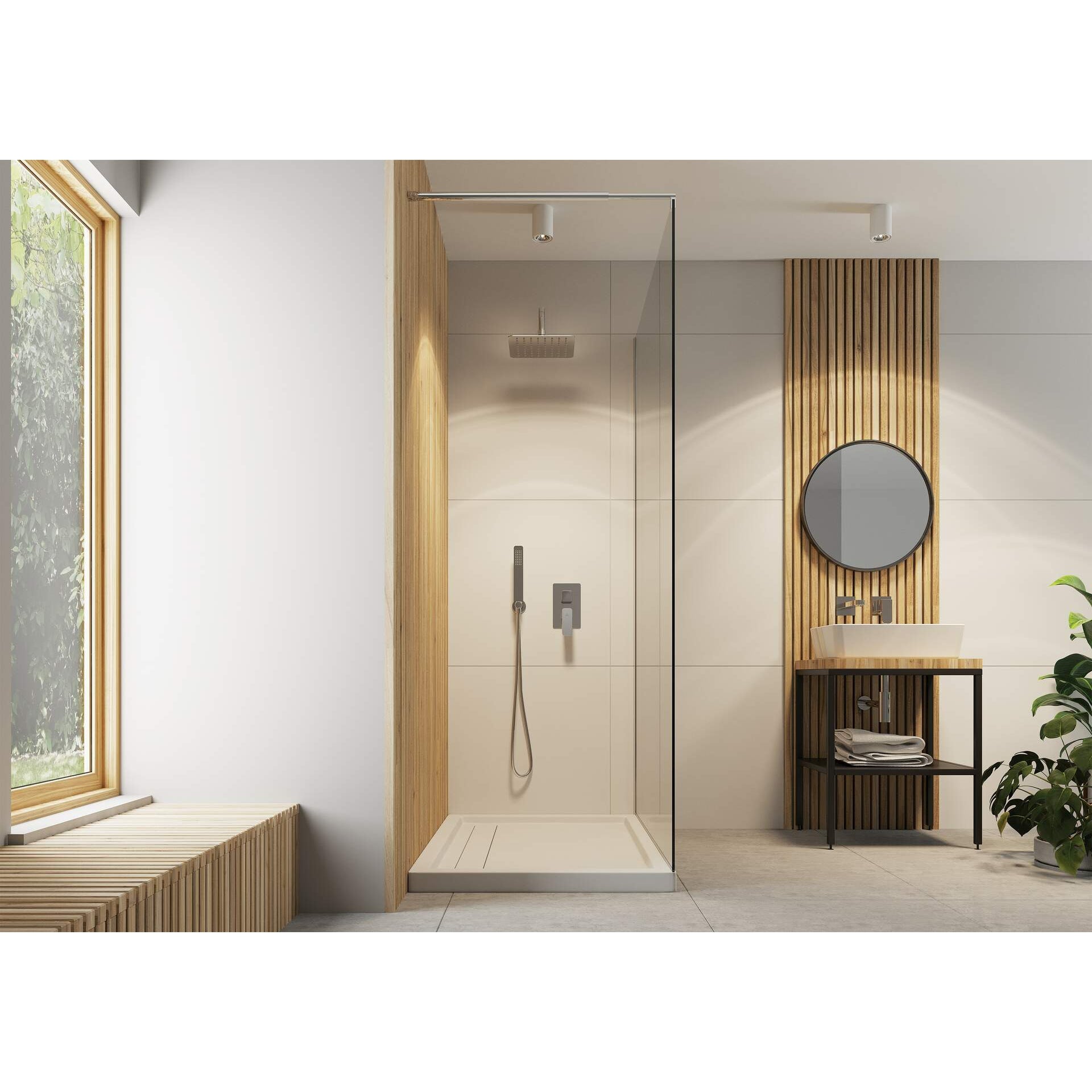 Kabina prysznicowa walk-in 110 cm Deante Abelia KTA_032P 11