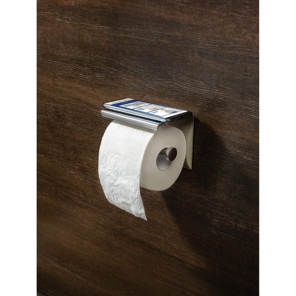 Uchwyt na papier toaletowy ścienny - z półką Deante Round ADR_0221 2