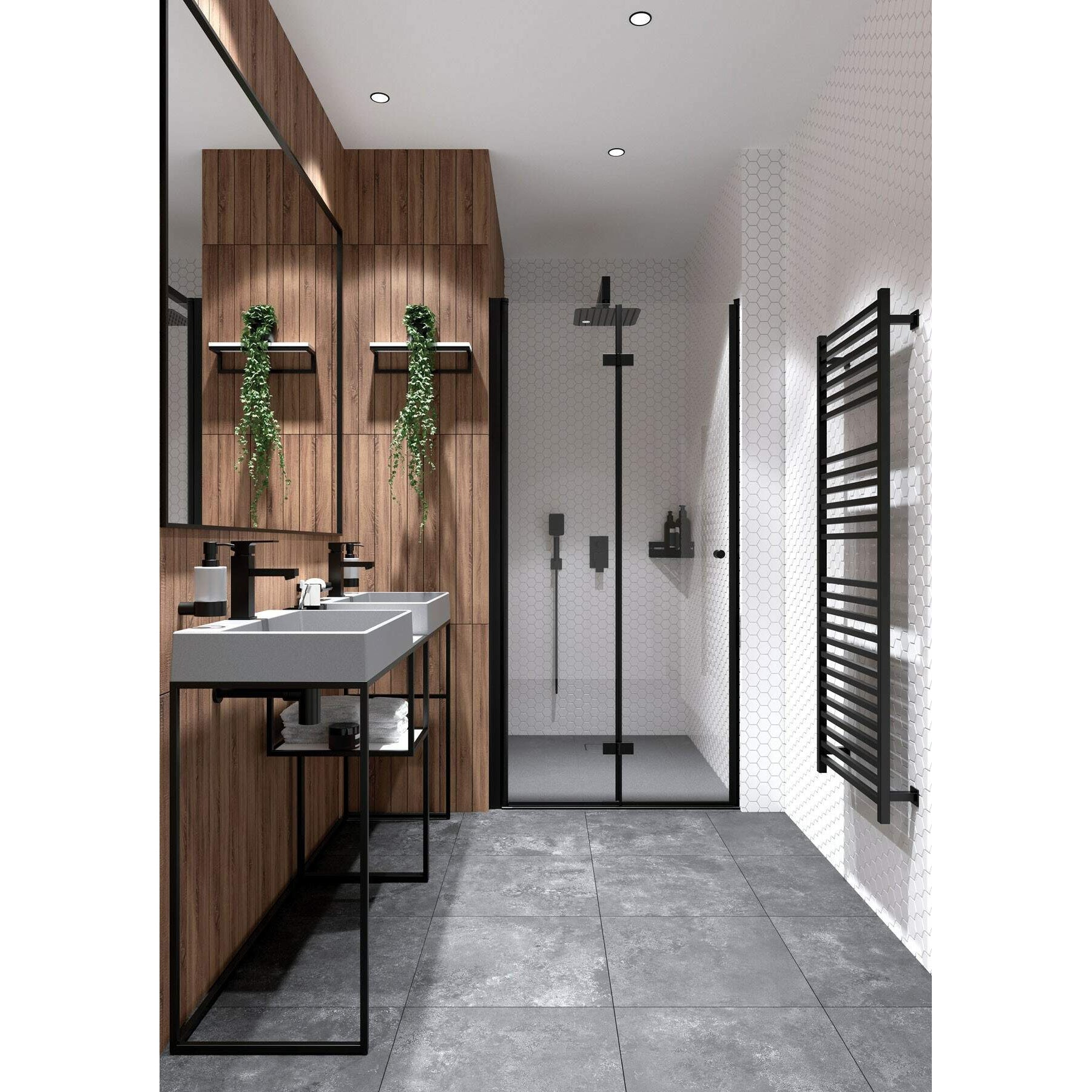 Półka kamienna do konsoli lub słupka - system modułowy Deante Correo CBL_A30B 5