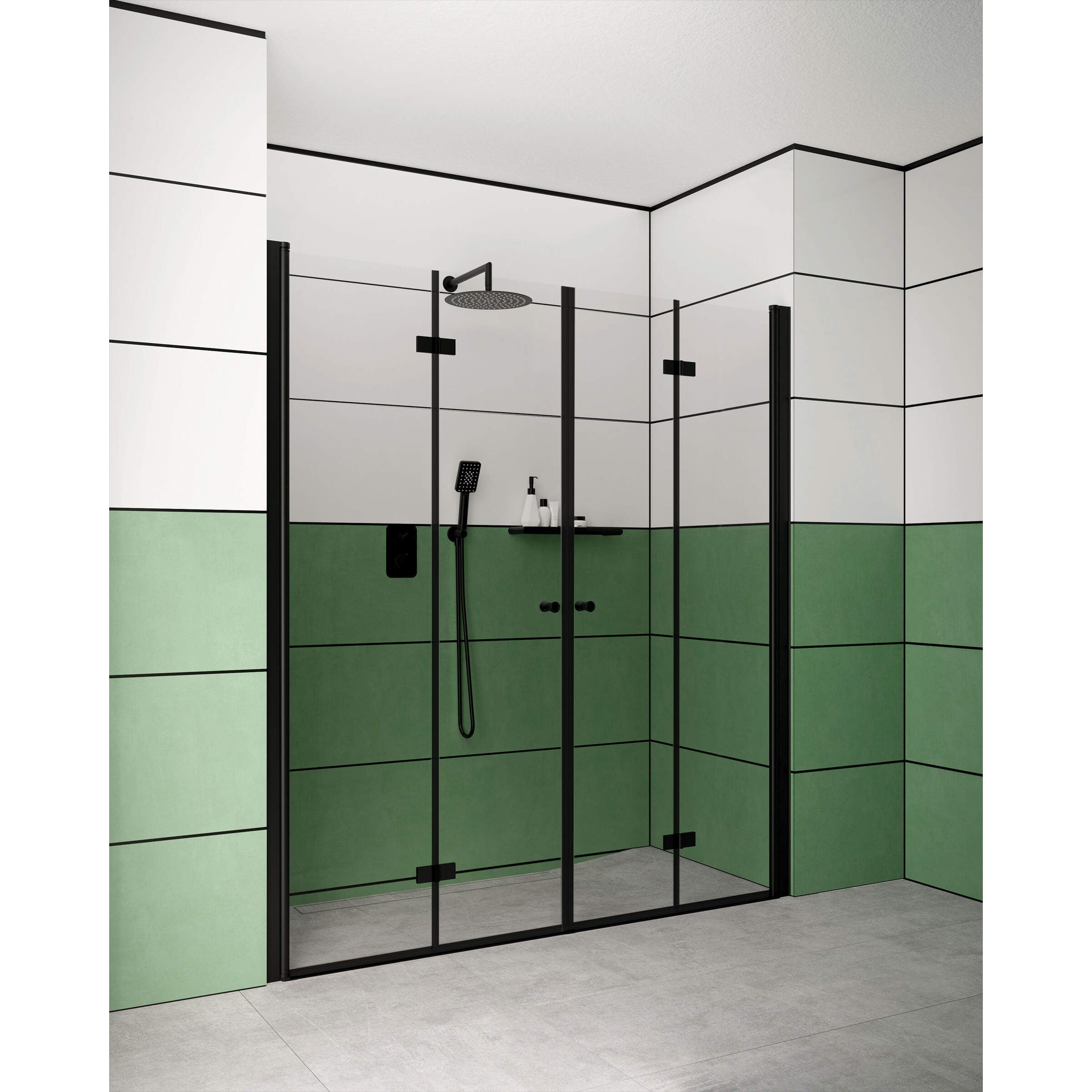 Drzwi prysznicowe systemu Kerria Plus 80 cm - składane Deante Kerria Plus KTSXN42P 8