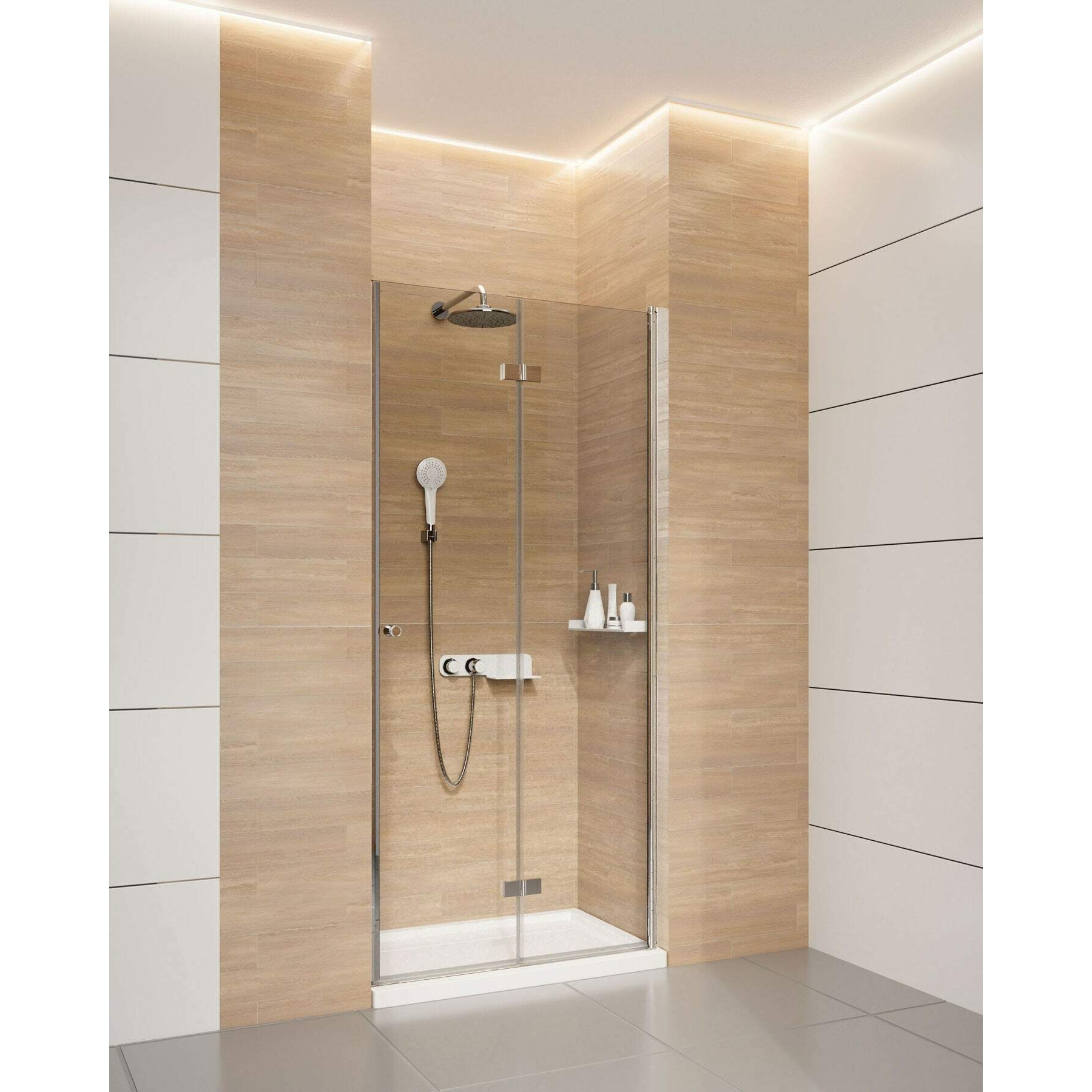 Drzwi prysznicowe systemu Kerria Plus 90 cm - składane Deante Kerria Plus KTSX041P 5