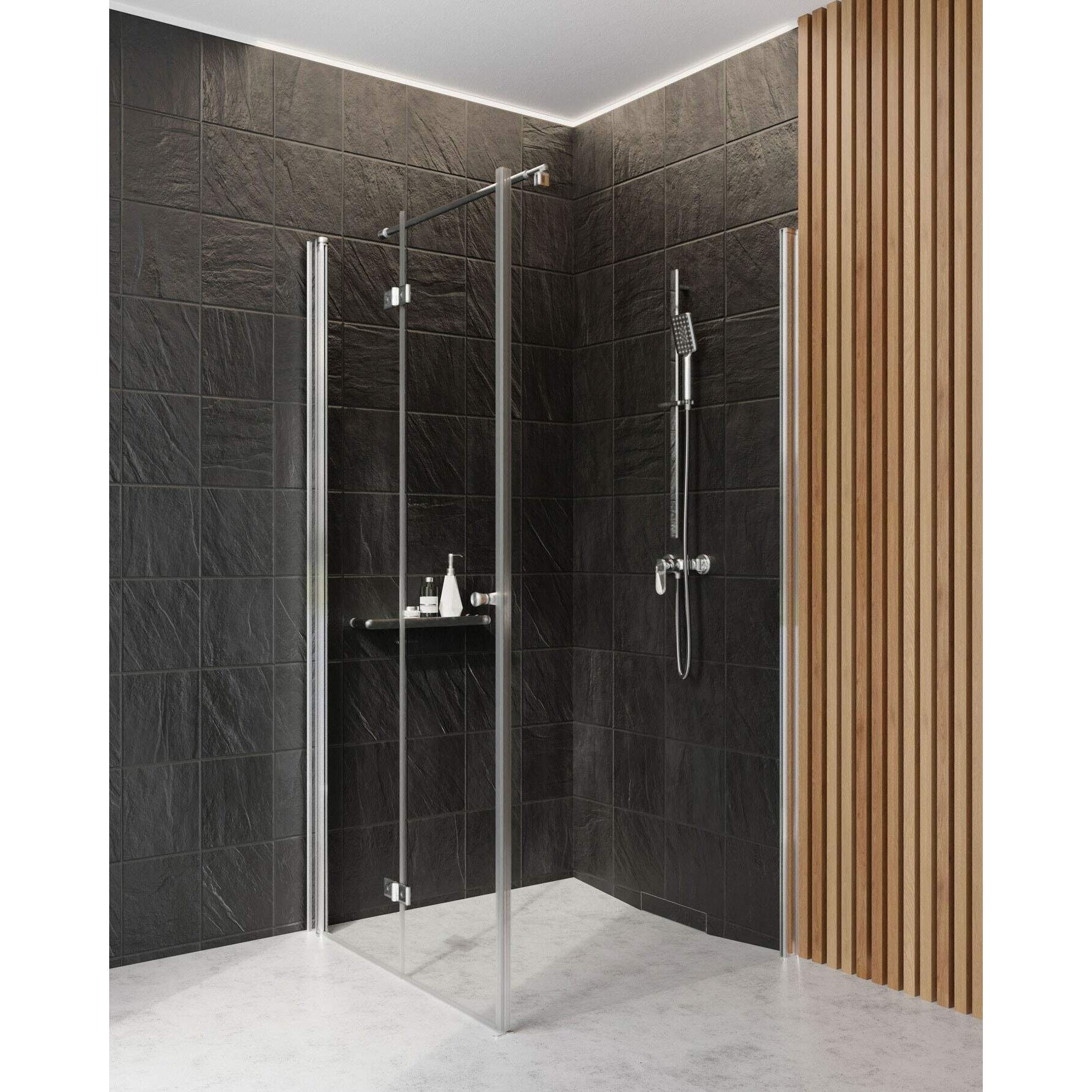 Drzwi prysznicowe systemu Kerria Plus 90 cm - składane Deante Kerria Plus KTSX041P 8