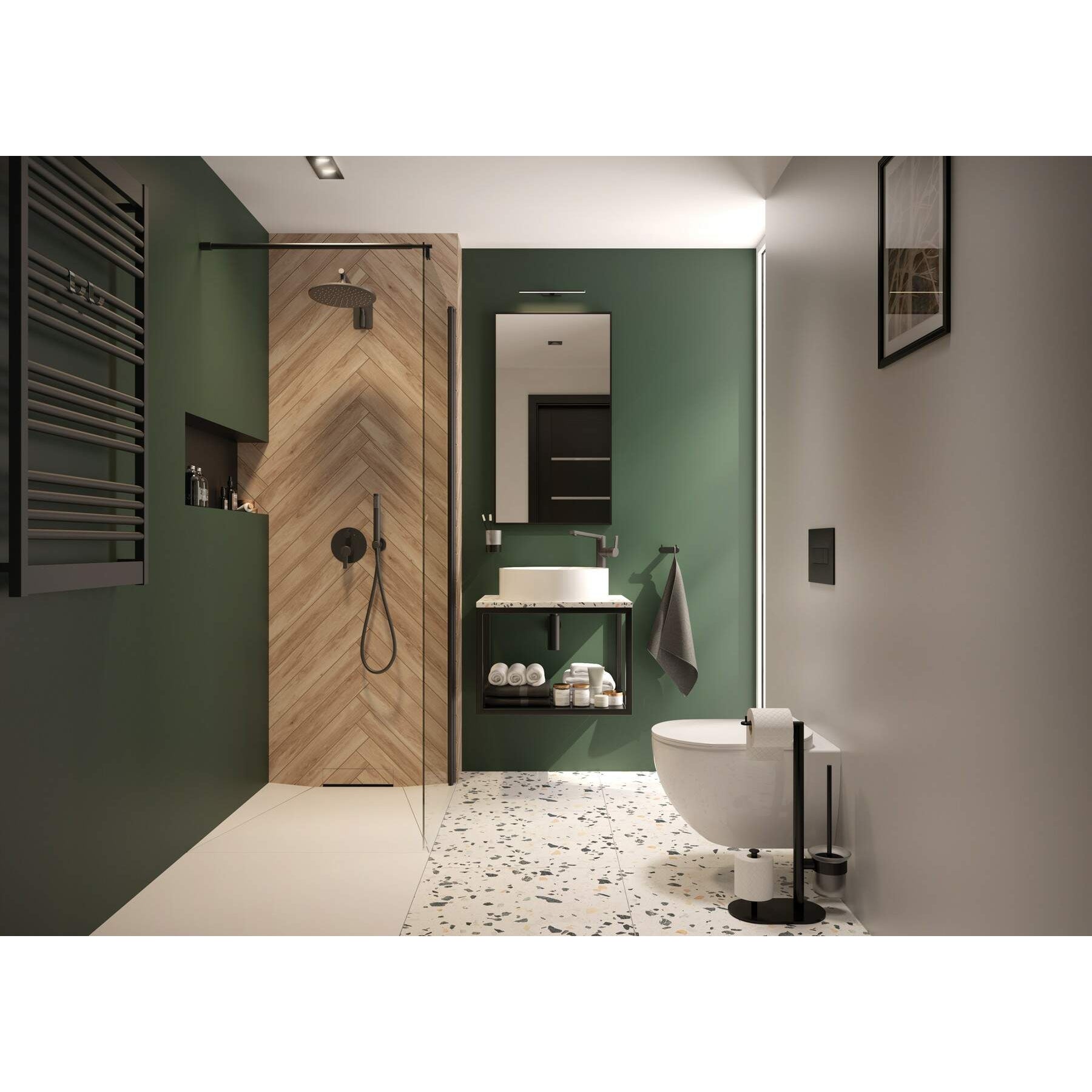 Zestaw WC podtynkowy 6 w 1 Deante Peonia Zero CDEN6ZPW 4