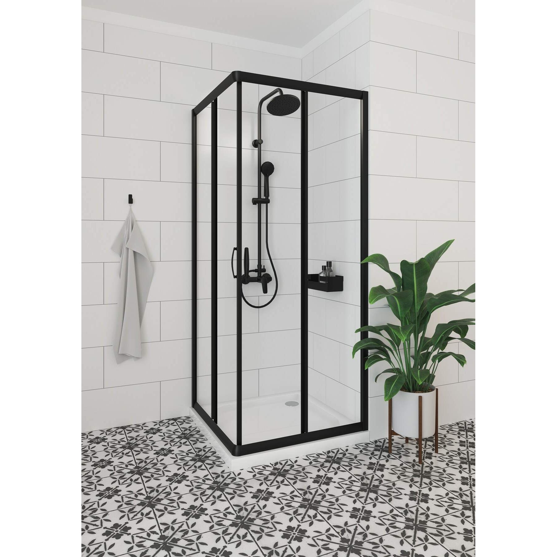 Brodzik akrylowy kwadratowy 80x80 cm Deante Cubic KTK_042B 3