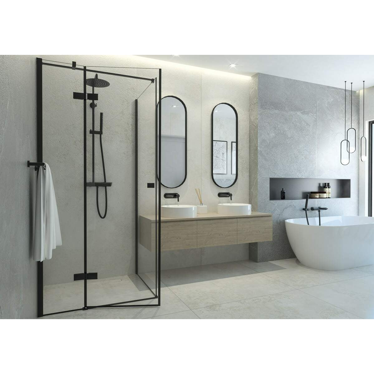 Odpływ liniowy podłogowy 100 cm - ruszt pod płytki Deante KOS_010A 16