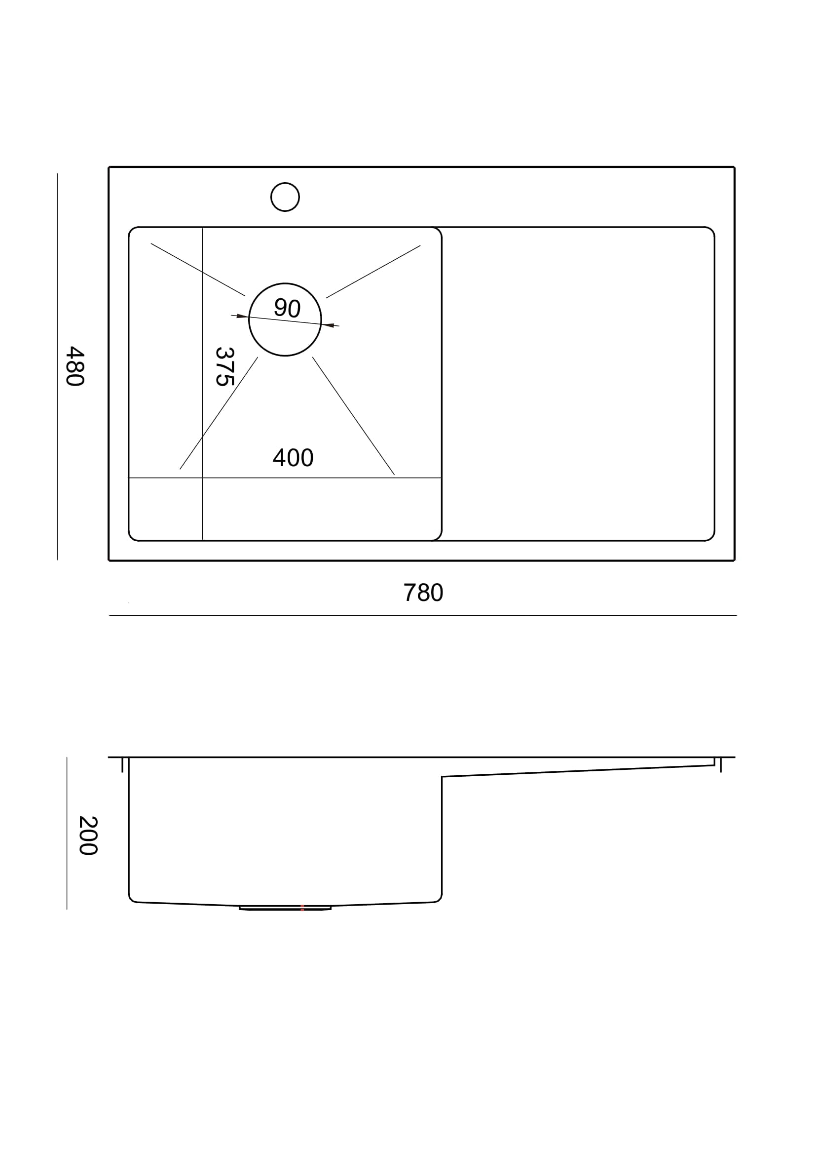 Zlewozmywak stalowy Quadron RUSSEL 111 SteelQ stal szczotkowana HB7912BS