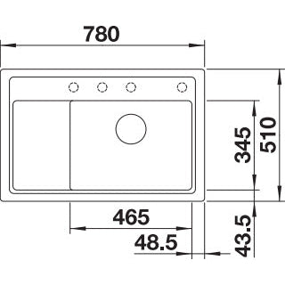 Zlewozmywak BLANCO Zenar XL 6 S Compact Silgranit PuraDur, z korkiem automatycznym