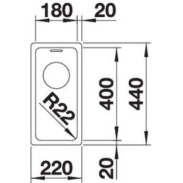 Zlewozmywak BLANCO Andano 180-U