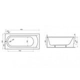 Wanna do zabudowy 180x80 CLASSIC Polimat