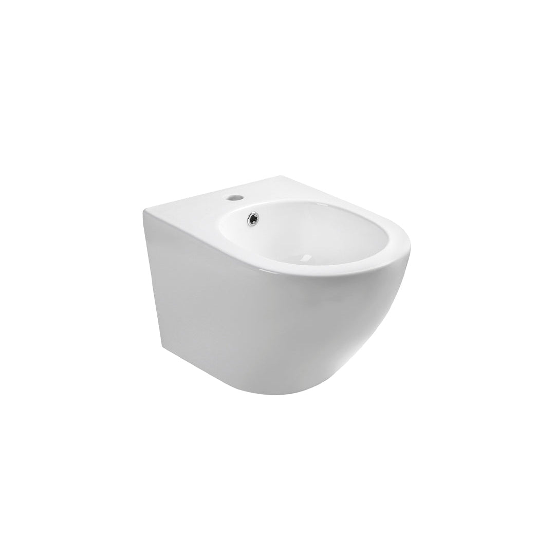 Desna - bidet wiszący z otworem na baterię i ukrytymi mocowaniami