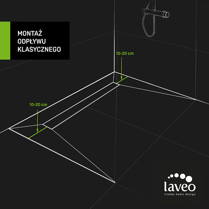 Odpływ liniowy 100 cm Laveo Slim