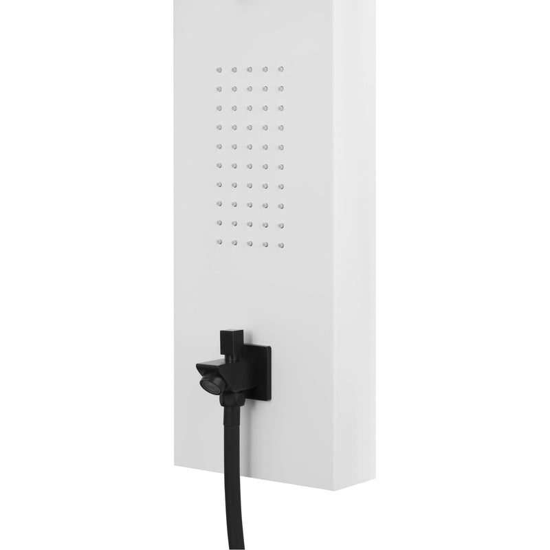 Panel prysznicowy Corsan Alto A017 z oświetleniem LED i wylewką