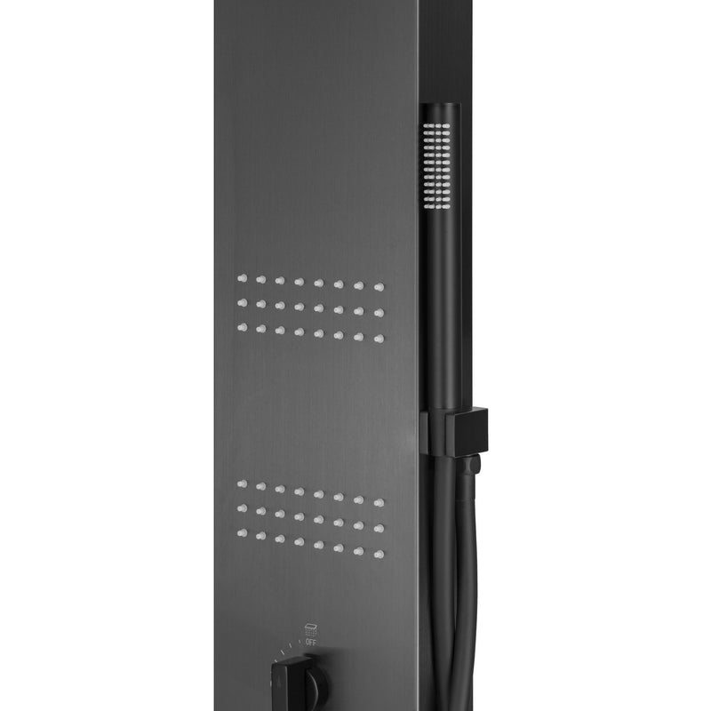 Panel prysznicowy Corsan Neo S060 z termostatem i oświetleniem LED