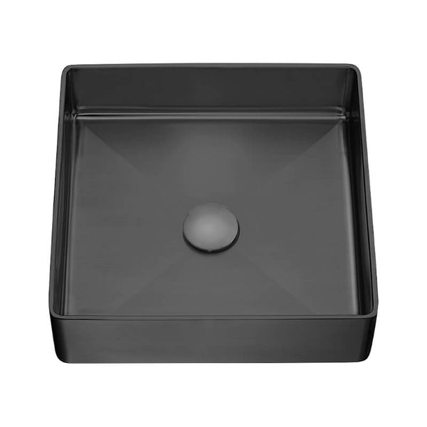 Pola - umywalka nablatowa stalowa z korkiem klik-klak